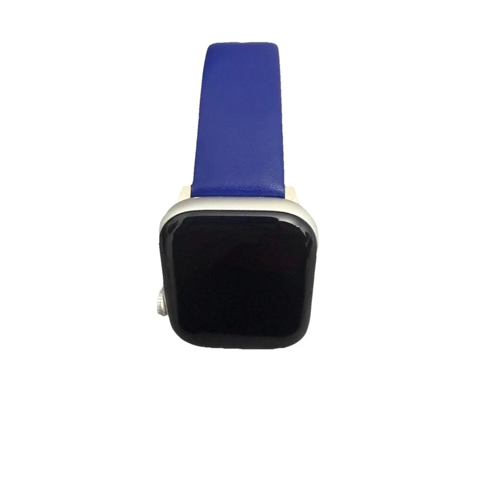 Unisex's Genuine Leather  Smartwatch Watch Band Blue Size 38-40 MM New‎